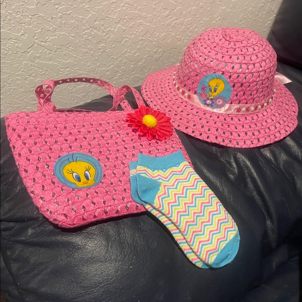 Matching hat & purse